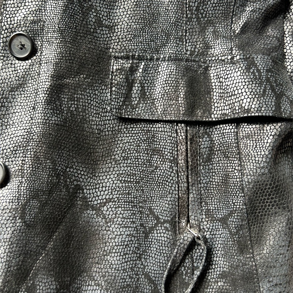 Bernardo Textured black snakeskin Jacket - Picture 7 of 7